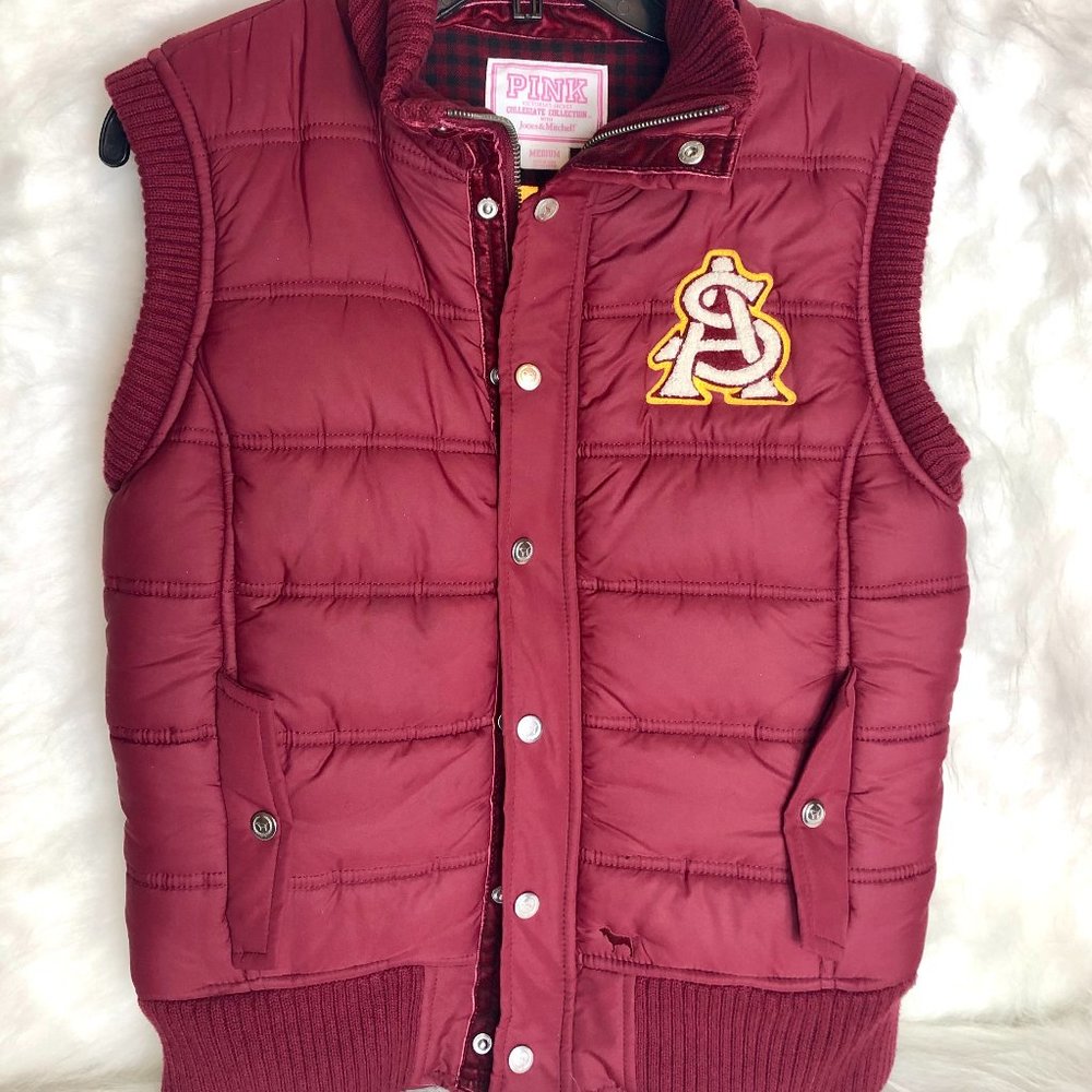 Victoria Secret ASU Puffer Vest Size M